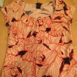 Loft orange design top